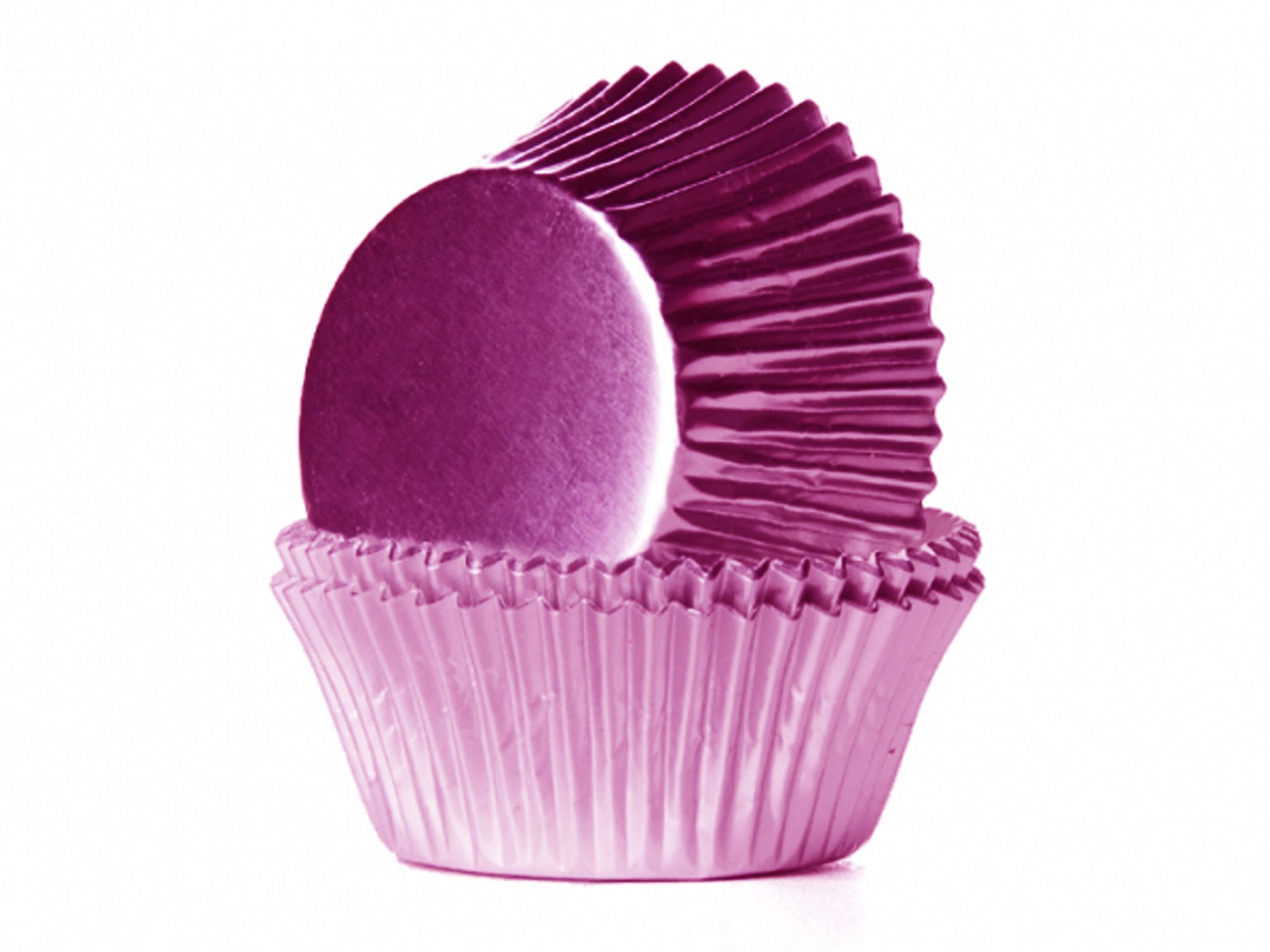 Muffinförmchen Foliert Pink 24 Stk